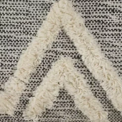 Clearance Kirklands Home Gray and Ivory Tufted Peak Pouf