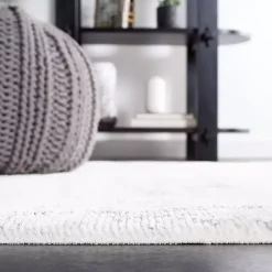 Sale Kirklands Home Gray and Ivory Whisper Abstract Area Rug, 5x7