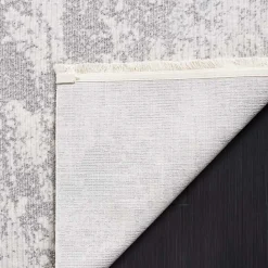 Sale Kirklands Home Gray and Ivory Whisper Abstract Area Rug, 5x7