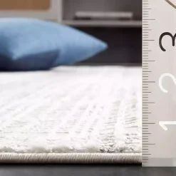 Sale Kirklands Home Gray and Ivory Whisper Striated Runner, 2x8