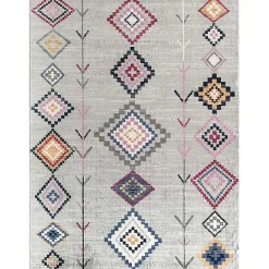 Best Kirklands Home and Multicolor Aztec Area Rug, 8x10 Gray
