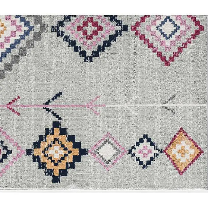 Best Kirklands Home and Multicolor Aztec Area Rug, 8x10 Gray