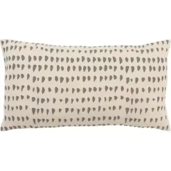 Outlet Kirklands Home Gray and Natural Animal Patterned Lumbar Pillow