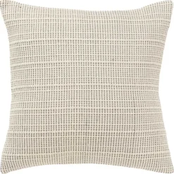 Online Kirklands Home Gray and Natural Sea Striped Pillow