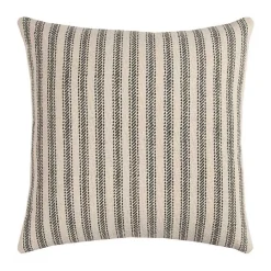 Sale Kirklands Home and Natural Ticking Stripe Pillow Gray