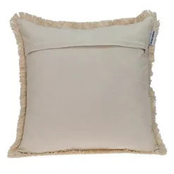 Sale Kirklands Home Gray and Tan Medallion Fringe Pillow