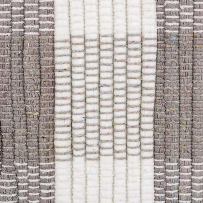 Hot Kirklands Home and White Buffalo Check Accent Rug Gray