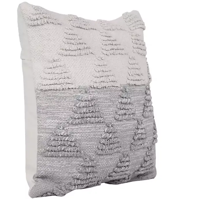 Outlet Kirklands Home and White Gradient Diamonds Throw Pillow Gray