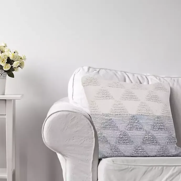 Outlet Kirklands Home and White Gradient Diamonds Throw Pillow Gray