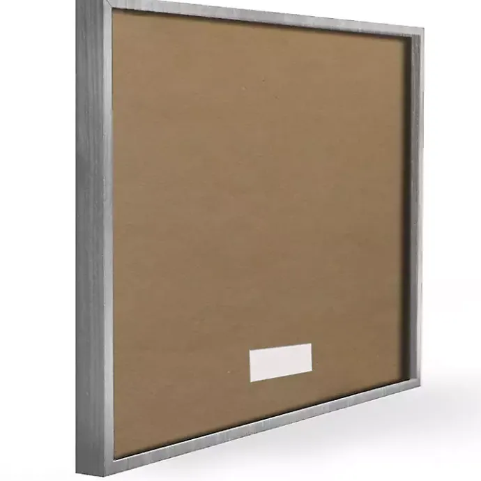 Kirklands Home Gray and White Love Is Patient Framed Art Print