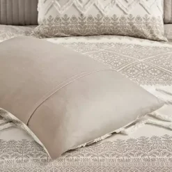 Discount Kirklands Home and White 3-pc. Full/Queen Duvet Set Gray