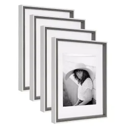 Discount Kirklands Home Gray and White 4-pc. Gallery Wall Frame Set