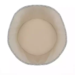 Outlet Kirklands Home Gray and White Tuft Peaks Storage Basket