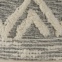 Outlet Kirklands Home Gray and White Tuft Peaks Storage Basket