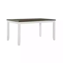 Discount Kirklands Home Gray and White Two-Toned Wood Dining Table