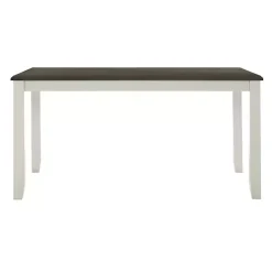 Discount Kirklands Home Gray and White Two-Toned Wood Dining Table