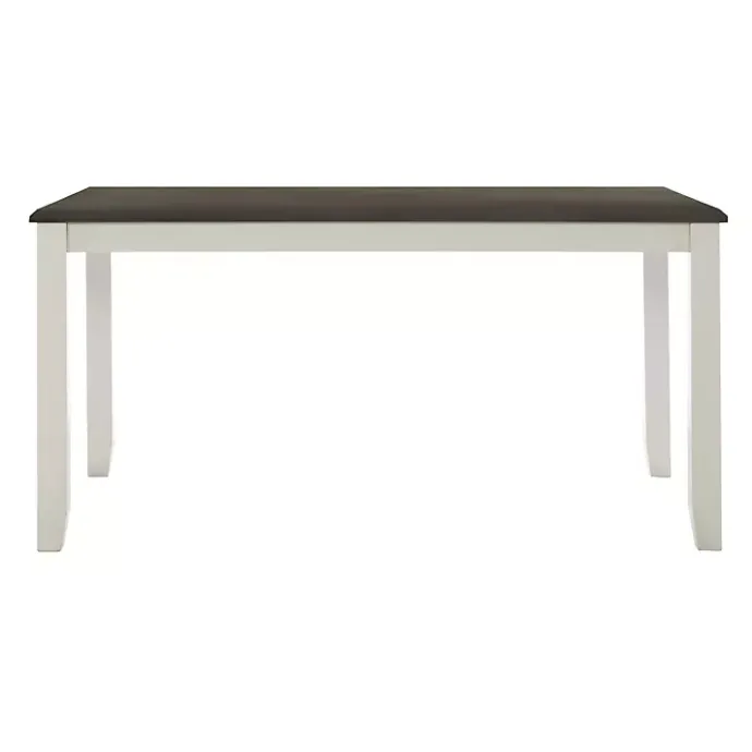 Discount Kirklands Home Gray and White Two-Toned Wood Dining Table