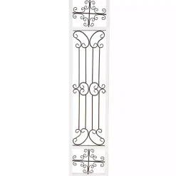 New Kirklands Home Gray Angelic Scrollwork Panel Wall Plaque