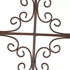 New Kirklands Home Gray Angelic Scrollwork Panel Wall Plaque