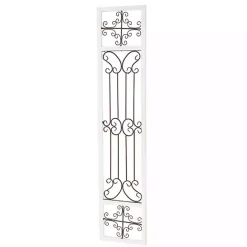 New Kirklands Home Gray Angelic Scrollwork Panel Wall Plaque