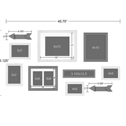 Clearance Kirklands Home Gray Arrow 10-pc. Gallery Wall Picture Frame Set