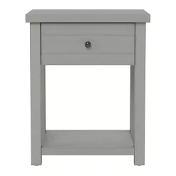 Best Kirklands Home Bailie Wooden Side Table Gray