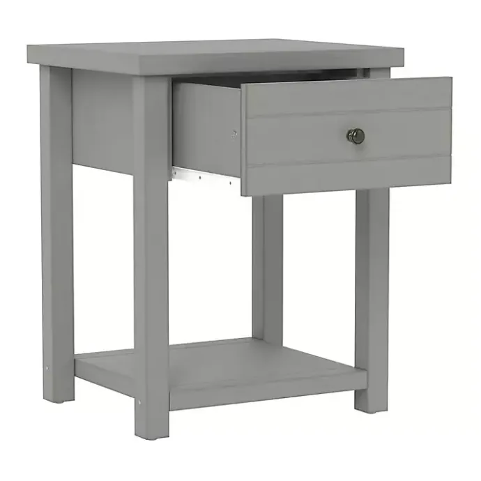 Best Kirklands Home Bailie Wooden Side Table Gray