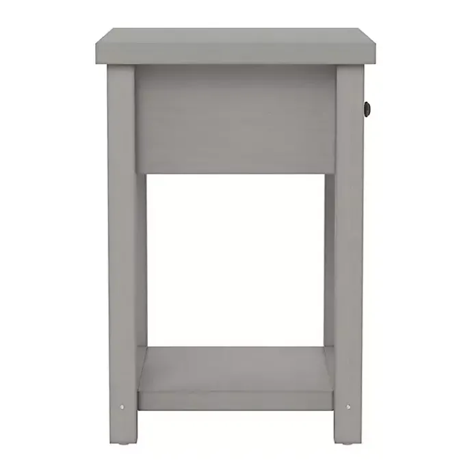 Best Kirklands Home Bailie Wooden Side Table Gray