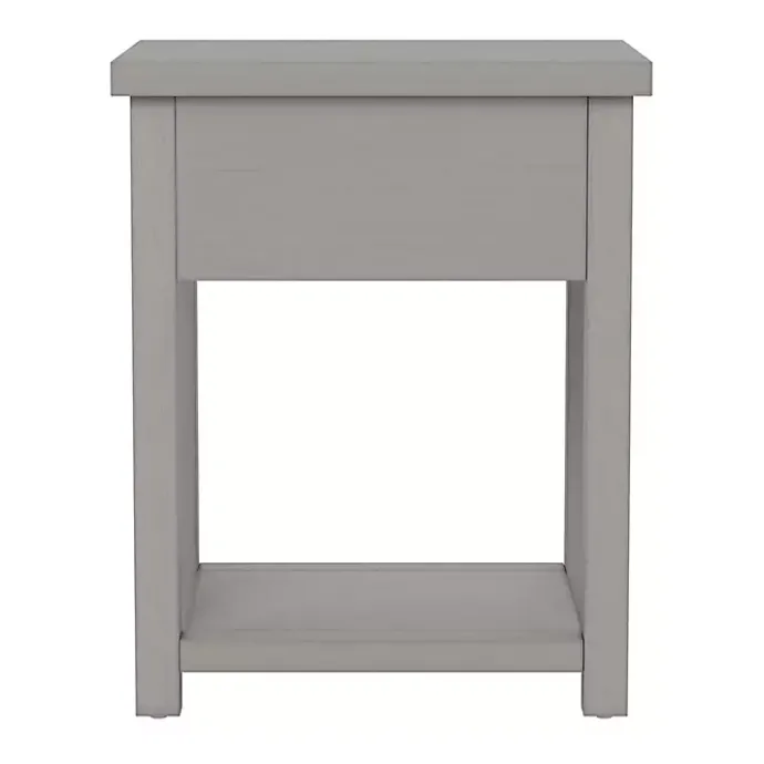 Best Kirklands Home Bailie Wooden Side Table Gray