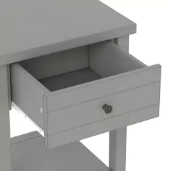 Best Kirklands Home Bailie Wooden Side Table Gray