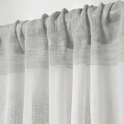Best Kirklands Home Gray Becky Curtain Panel Set, 108 in.