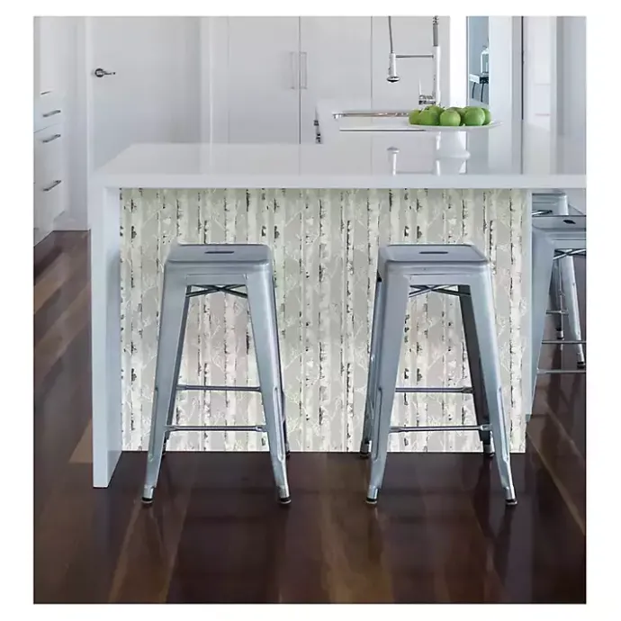 Clearance Kirklands Home Birch Peel & Stick Wallpaper Gray