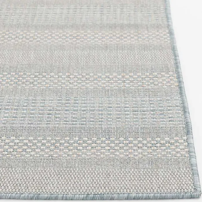 Best Kirklands Home Blue Elletta Indoor/Outdoor Area Rug, 2x7 Gray