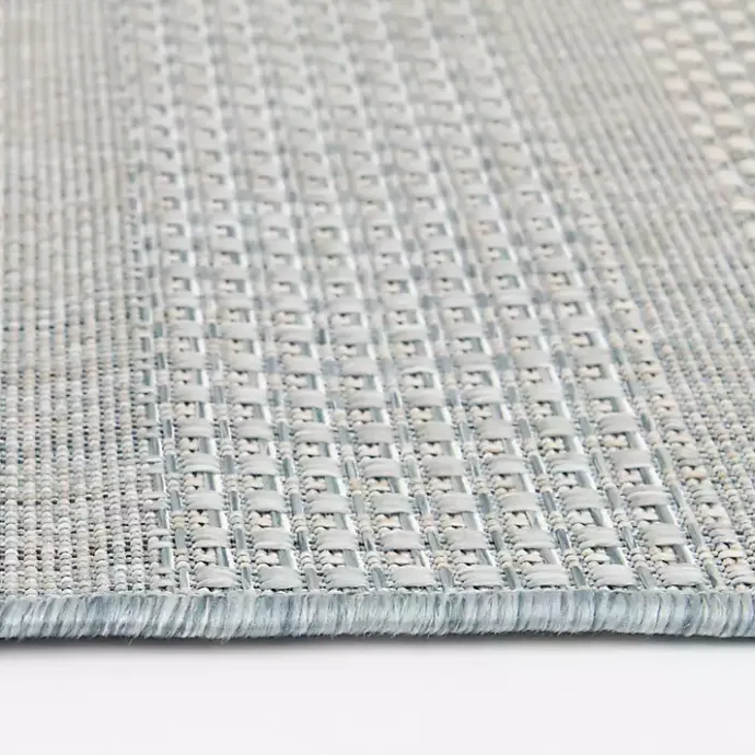 Best Kirklands Home Blue Elletta Indoor/Outdoor Area Rug, 2x7 Gray