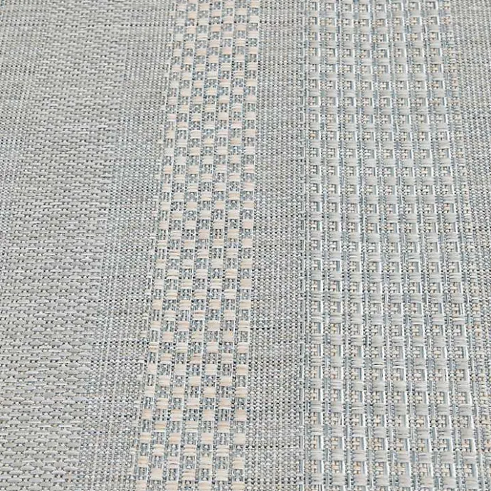Best Kirklands Home Blue Elletta Indoor/Outdoor Area Rug, 2x7 Gray