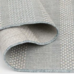 Best Kirklands Home Blue Elletta Indoor/Outdoor Area Rug, 2x7 Gray