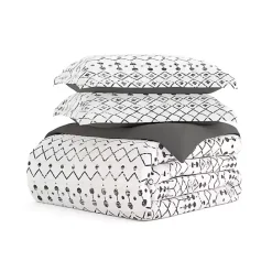 Clearance Kirklands Home Gray Bohemian 3-pc. King Duvet Cover Set