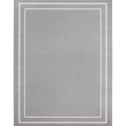 Sale Kirklands Home Bordered Indoor/Outdoor Area Rug, 8x10 Gray