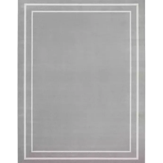 Sale Kirklands Home Bordered Indoor/Outdoor Area Rug, 8x10 Gray
