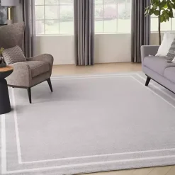 Sale Kirklands Home Bordered Indoor/Outdoor Area Rug, 8x10 Gray
