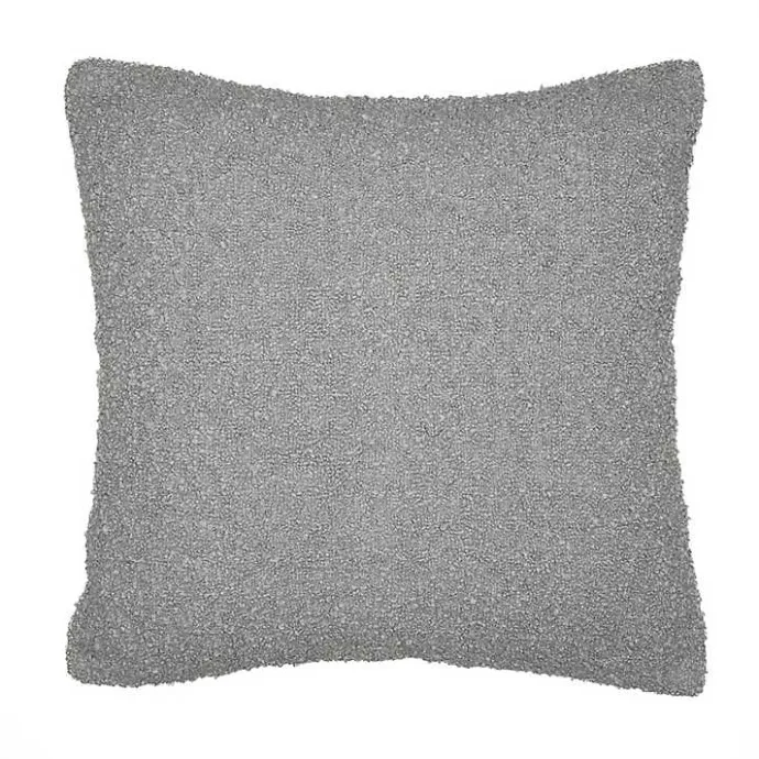 Sale Kirklands Home Boucle Handwoven Pillow Gray