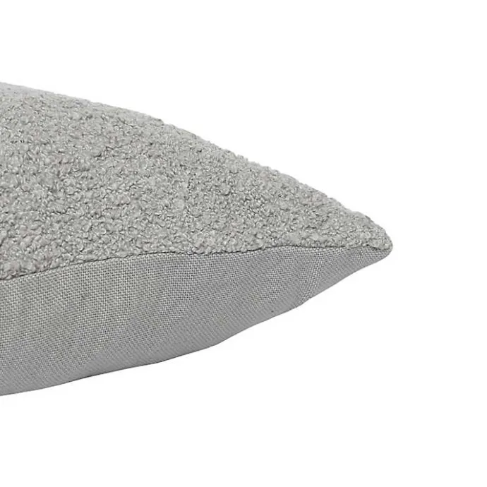Sale Kirklands Home Boucle Handwoven Pillow Gray