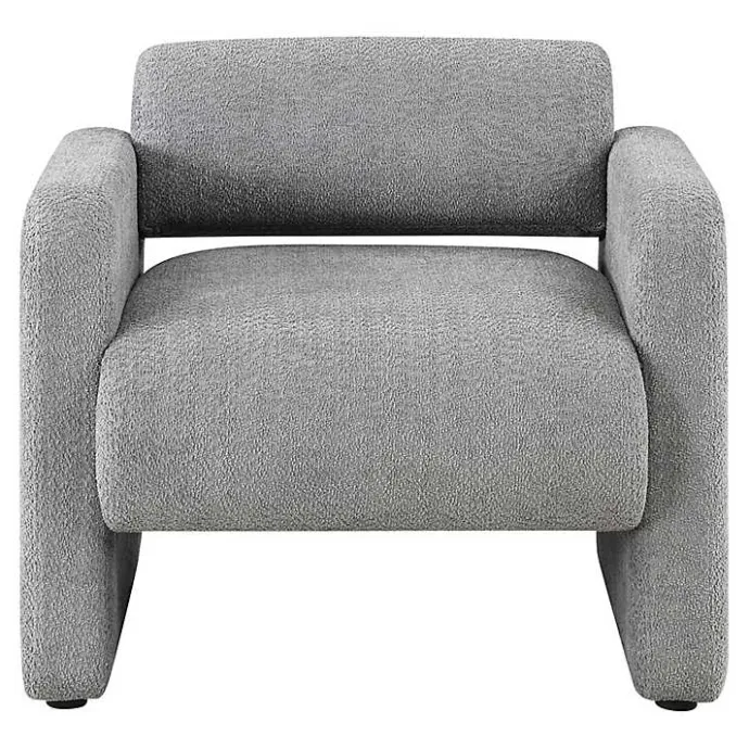 Best Kirklands Home Boucle Modern Accent Chair Gray