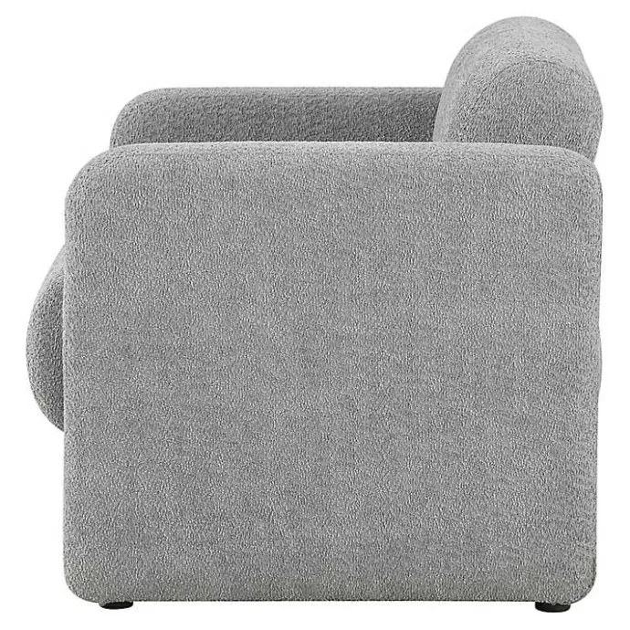 Best Kirklands Home Boucle Modern Accent Chair Gray