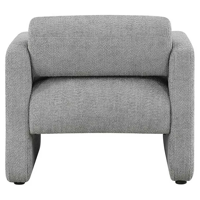 Best Kirklands Home Boucle Modern Accent Chair Gray