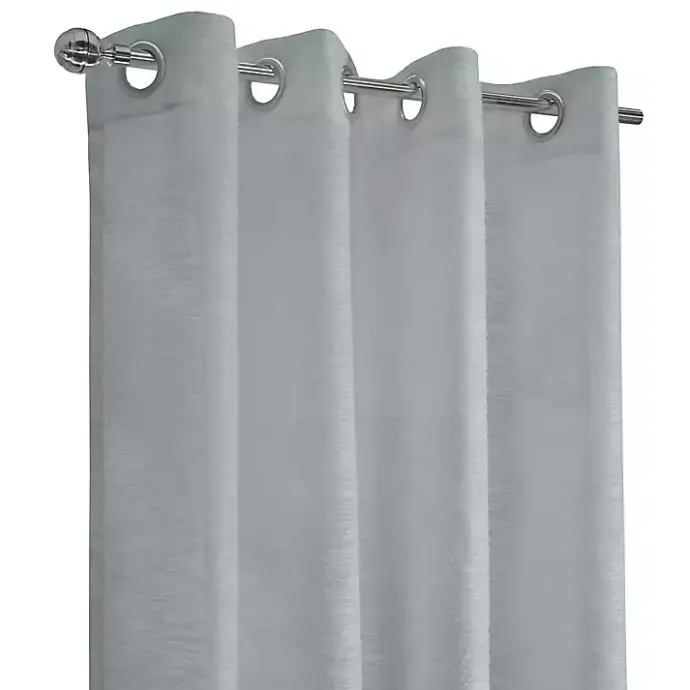 Best Kirklands Home Boucle Sheer Single Curtain Panel, 63 in. Gray