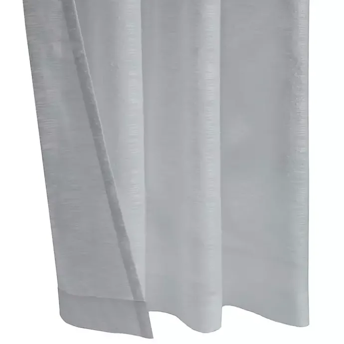 Best Kirklands Home Boucle Sheer Single Curtain Panel, 63 in. Gray