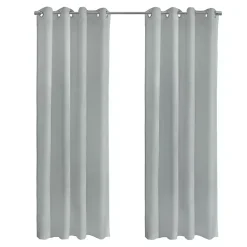 Discount Kirklands Home Boucle Sheer Single Curtain Panel, 108 in. Gray