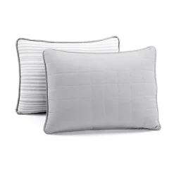 Clearance Kirklands Home Box Stitch Cotton Full/Queen 3-pc. Quilt Set Gray