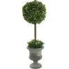 Best Kirklands Home Gray Boxwood Pedestal Urn Topiary, 2 ft.